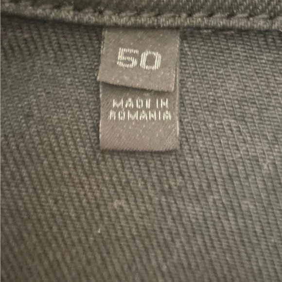 Beckham Belstaff Jacket,  black, leather and cotton.  Size 50 (men).  $995 new. - Picture 3 of 6